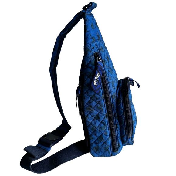 Vera Bradley Harry Potter Ravenclaw Blue Cotton Sling Bag - Picture 2 of 8